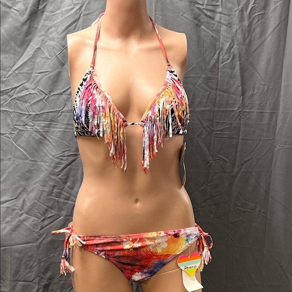Bikini swimsuits sets. Brand new with tags: “Raisins” tribal print && fringe - Picture 3 of 11